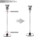 Candlestick Holders Silver, 9 Packs Taper Candle Holder for Candlesticks, Candle Sticks Holder Decor for Home Decor