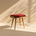 Walnut Ottoman Stool for Living Room | Versatile as a Piano Bench | Ideal Bedroom Bench | Functional Footstool Bench | Oriental