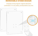 Mini Magnetic Picture Frames 2.36x3.54" with Removable Magnetic Stand, Acrylic Tabletop Photo Frames Compatible with Instax/Polaroid Camera for 2x3 Mini Film Pictures for Home/Office 2 Pack