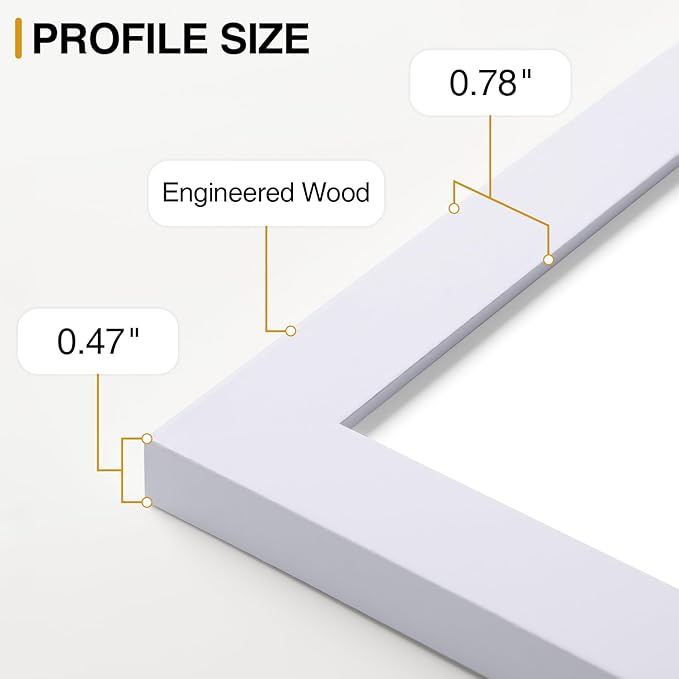 Vittanly 15 Pack Picture Frames Collage Wall Decor for Mounting or Tabletop Display, Gallery Frame Set for Family, Multi Sizes Including 3pcs 8x10, 6pcs 5x7, 6pcs 4x6, White