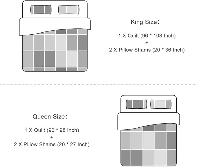 Travan King Quilt Set 3-Piece Bedspread Quilted Oversized Lightweight Microfiber Coverlet Set with Shams Violet Purple Floral Pattern Quilted Bedding Set for All Season, King