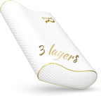 Royal Therapy Travel Memory Foam Pillow, Neck Pillow Bamboo Adjustable Side Sleeper Pillow (Travel 18 x 12 x 5)