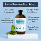 Cool Mint Remineralizing Mouthwash | Hydroxyapatite & Colloidal Silver Formula | Alcohol-Free | Fluoride-Free Mouth Rinse