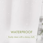 AmazerBath Long Shower Curtain Liner, 72x78 Plastic White Shower Curtain Liner, Cute Waterproof PEVA Shower Curtains, Lightweight Shower Curtains for Bathroom with Magnets and 12 Rustproof Grommets