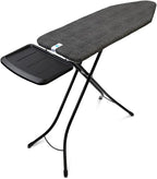 Brabantia Ironing Board C, XL Steam Unit Holder, Adjustable Height, Non-Slip Rubber Feet, Foldable, Denim Black, Size C (49 x 18 inches), Metal Frame, Free Standing, 63 inches