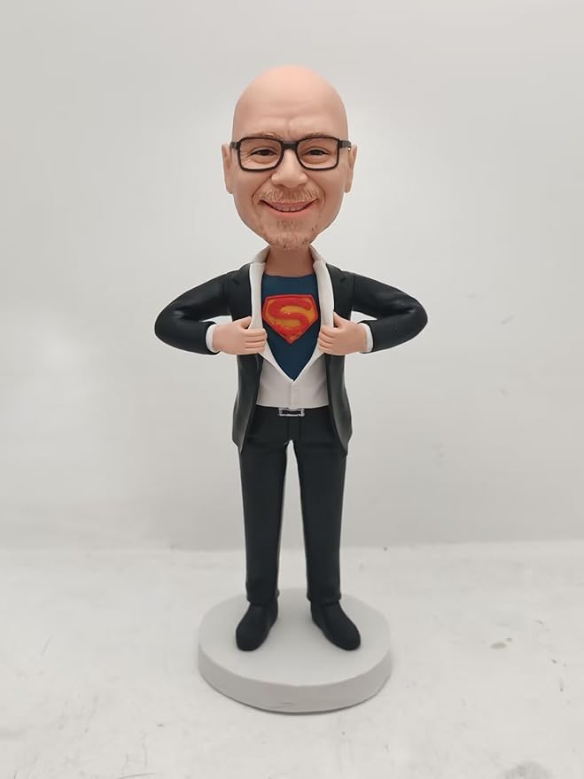Customizing Bobblehead Figurine Personalized Sculpture Customized Photo bobblehead Doll, Birthday Gift, Gifts for mom and Friends, Corporate Gifts (One Person, 6.5 inches)