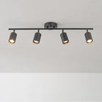 Globe Electric 64000012 30" 4-Light Track Lighting, Matte Black, Track Ceiling Light, Track Lighting Kit, Vintage, Ceiling Light Fixture, 4 Bulb Kitchen Light, Dining Light Fixture, Bulb Not Included