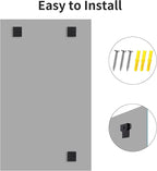 Frameless Mirror, 60x36 Large Bathroom Mirrors for Wall, Upgraded Shatterproof Rectangle Vanity Mirror Over Sink with Polished Edge for Bathroom,Bedroom,Living Room and Entryway