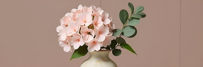 Rustic Vintage Ceramic Vases ，White Terracotta Decorative Flower Boho Vintage Large Vase for Living Room Bedroom Kitchen Office Decor Centerpiece Table Decorations 10.24Inch