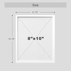 SIGNWIN Framed Mid-Century Modern Colorful Geometric Polygons Wall Art, Set of 4 Abstract Geometric Wall Decor Prints, Nature Wilderness Wall Décor for Living Room, Bedroom - 8"x10" White