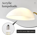 Modern 3-Light Luxury Elbow Chandelier Metal Acrylic Living Room Bedroom Dining Room Creative Adjustable Height Ceiling Light, Universal Wheel Suitable for Inclined Ceiling Installation