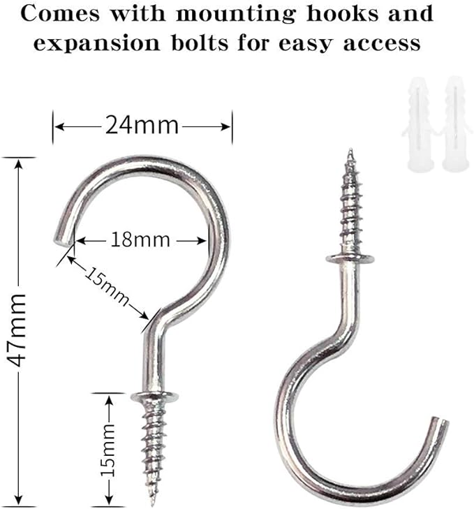 BEL AVENIR Curtain Ropes Tiebacks Tie-Backs, Curtain Handmade Holdbacks with 2 Metal Screw Hooks (MIX red, 2pack)