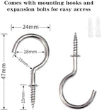 BEL AVENIR Curtain Ropes Tiebacks Tie-Backs, Curtain Handmade Holdbacks with 2 Metal Screw Hooks (MIX red, 2pack)