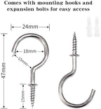 BEL AVENIR Curtain Ropes Tiebacks Tie-Backs, Curtain Handmade Holdbacks with 2 Metal Screw Hooks (Pink, 2pack)