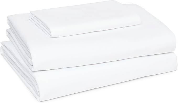 Amazon Basics Lightweight Microfiber Comforter Sets, 5 Pieces, Green, Floral, Twin/Twin XL