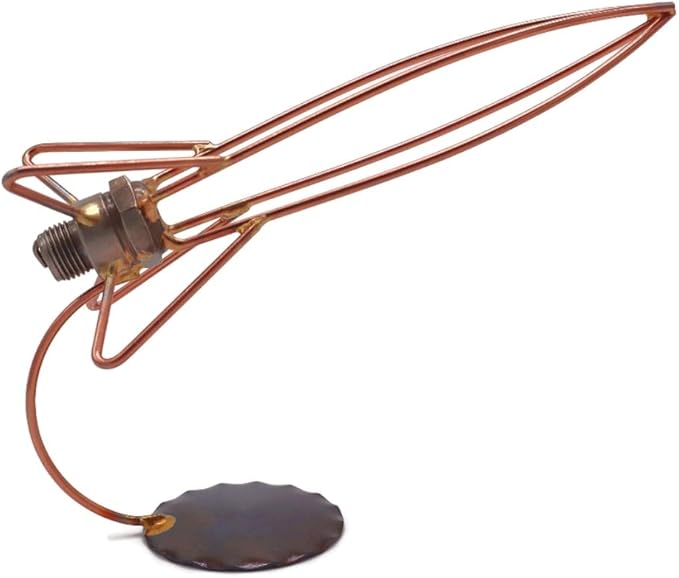 Rocket Collectible Handmade Metal Art Figurine, Desk Accessories, Trophy, Boss Gift, Home Office Décor, Aircraft