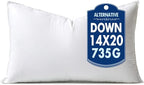 MIULEE 14x20 Down Alternative Pillow Insert Decorative Throw Pillow 14 x 20 Inch Body Bed Sleeping Ultra Soft Fluffy Form for Sofa Couch Bed