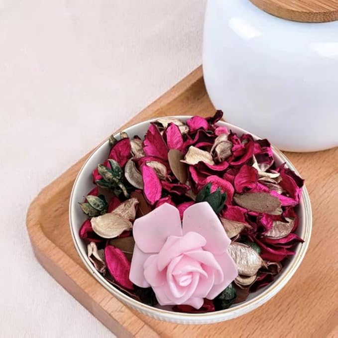 Potpourri Bags,Home Fragrance Sachet Petal,Potpourri Bowl Filler,vase Filler for Families, Weddings, Cars, Coffee Shops, etc Decoration, 2 Bags/10oz (Rose)