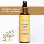 Folkulture Bathroom Spray - Odor Eliminator | Fragrance Freshner Sprays for Toilet, Home | Guest Bathrooms Essentials Before You Go Toilet, Poop, Shower Spray for Fresh Smell | Citrus - 3.34 Fl oz