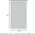 MIULEE Linen Texture Curtains for Bedroom Solid 100% Blackout Thermal Insulated Grey Curtains Grommet Room Darkening Drapes Luxury Decor for Living Room Nursery 52x63 Inch (2 Panels)