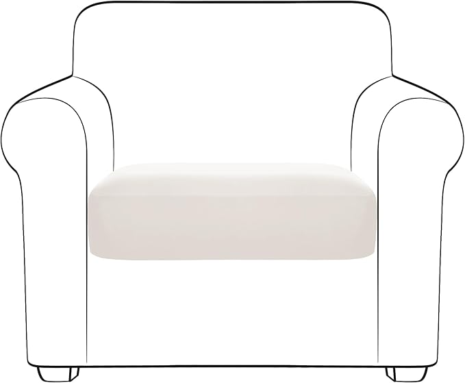 Yates Home PU Leather Couch Sofa Cushion Slipcover Water-Proof Elastic Chair RV Seat Covers Loveseat Sofa Furniture Protector Slip Cover for Seater Replacement in Living Room（Chair, Beige）