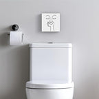 Funny Bathroom Decor, Black and White Bathroom Decor, Boho Dorm Decoration, Dorm Room Decoration for Shelves, Wooden Box Decorations Sign for Home Farmhouse Office Living Room Table Shelf