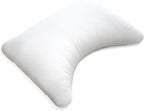 Shatex Curved Firm Pillow Queen Size 28 x 20 inch, Bed Pillow with Adjustable Insert Provides Stronger Support - for Back, Stomach & Side Sleepers.