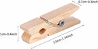 DECORA 3.5cm Sturdy Natural Wooden Mini Clothespin 100 Pieces in One Package