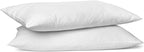 SILUI Extra Flat Soft Thin Pillows King Size Set of 2 Pack Bed Pillow with Down Alternative Fill for Side Back Stomach Sleepers, 20x36 Inches, White