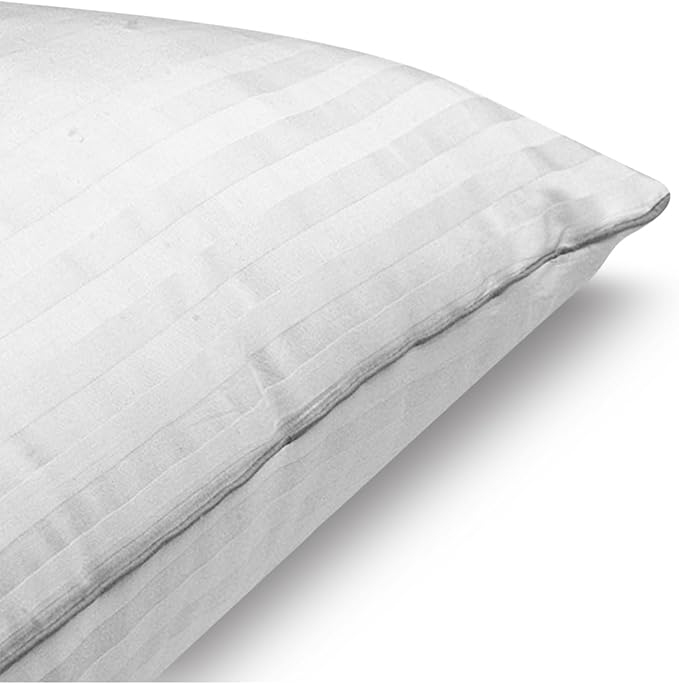 Set of 2 Bed Pillows for Sleeping Queen Size | Comfortable and Supportive | Premium Soft Down Alternative Microfiber Filled | Back and Side Sleeper Pillow