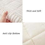 Couch Cover for Dogs Washable, Fuzzy Pet Couch Covers for 3 Cushion Sofa Pet Friendly, Non Slip Sofa Cover (White, 27.6" x 59"/70 x 150cm)