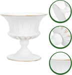 Vintage vase Iron urn Planter Decorative Table Front Porch urns House Plants Indoors Live urn Pot Outdoor Plant Pot Creative Flower Container Small Succulents Wrought Iron