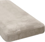 H.VERSAILTEX Velvet Stretch Individual Chaise Cover Sectional Couch Covers for L Shaped Sofa Both Left/Right Furniture Protector Seat Cushion Sofa Cover (1 Piece Chaise Cover, French Oak)