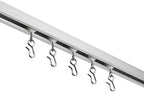 Curtain Track - Ceiling Mounted Curtain Rail for Curtains, Drapes, and Room Dividers - USA Made - Medium (16 Feet), Anodized Silver