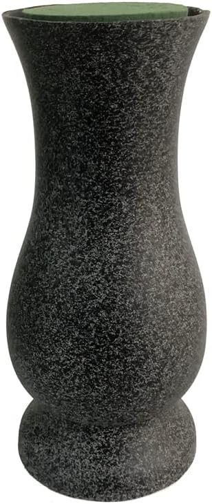 In Ground Grave Vase Cemetery Vase Grave Decoration Memorial Floral Vases with Spike and Floral Foam (Flowers are not Included)