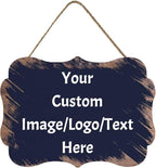 Personalized Custom Wooden Signs with Any Text Name for Home Door Man Cave Bar Family Farmhouse Decorative Home Kitchen Rustic Wall Decor