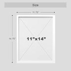 SIGNWIN Framed Mid-Century Modern Colorful Geometric Polygons Wall Art, Set of 4 Abstract Geometric Wall Decor Prints, Nature Wilderness Wall Décor for Living Room, Bedroom - 11"x14" White