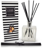 LOVSPA Reed Diffuser Set, Mandarin & Ginger Scented Oil Diffuser with Sticks, Home Fragrance Accessories for Bathroom Shelf Decor, Aroma Diffusers for Home or Office Desk, USA Made