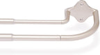 Amazon Basics Room Darkening Double Curtain Rod, 48" to 88", Nickel