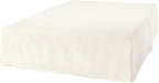 Amazon Basics Lightweight Pleated Bed Skirt, Full, Off White, Solid