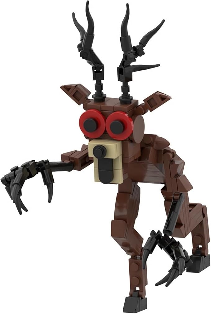 99 N-ights in The Forest 7.3in Block Model DIY Gothic Building Decorative Monster Figurine Ornaments, Creative Collectible Gift, Funny Desk Display