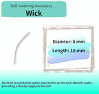 Nihow Self Watering Planter Accessory Set with Wick, Mesh - Enhance Your Plant's Growth and Health Easily