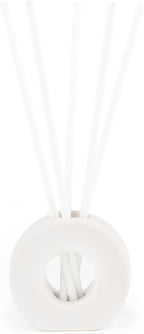 ScentAir Infused Liquidless Reeds | Includes 25 Flameless Reeds and 1 Decorative Vase, White | Essential Oil Aroma Diffuser Sticks | Fresh Spa Scents | Amazon Exclusive | Driftwood & Sea Salt
