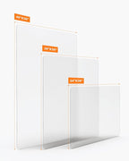 Small Clear Area Mat, 2'×3' PVC Waterproof Hard Floor Mat for Under Refrigerator