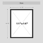 SIGNWIN Framed Mid-Century Modern 1980s Geometric Wall Art, Set of 4 Color Blocks Wall Decor Prints, Nature Wilderness Wall Décor for Living Room, Bedroom - 11"x14"Black