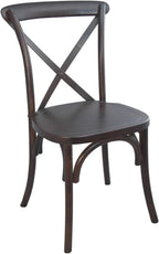 EMMA + OLIVER Walnut X-Back Chair