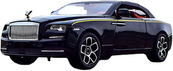 Collectible Toy Car 1/24 Rolls-Royce Dawn Diecast Model Car, Alloy Pull Back Toy Car Vehicles with Light and Sound Exquisite Car Model for Boys Kids Adults Gift