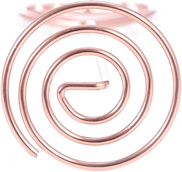 12pcs Table Number Holders Metal, 3.35 inch Place Card Stands for Wedding Centerpieces, Birthday Party - Table Card & Photo Picture Holders (Rose Gold-Heart Shaped)