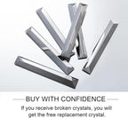 Wellmet Black Crystal Chandelier, 9-Light Modern Farmhouse Chandeliers Dining Room Lighting Fixture, Adjustable Retangle Hanging Ceiling Light for Living Room,Pool Table Light, Kitchen Island