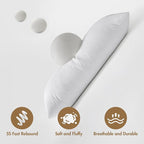 MIULEE 14x36 Down Alternative Pillow Insert Decorative Throw Pillow 14 x 36 Inch Body Bed Sleeping Ultra Soft Fluffy Form for Sofa Couch Bed